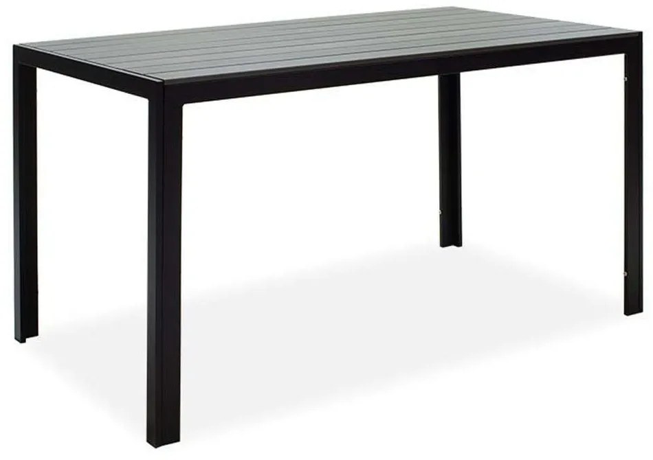 Τραπέζι Κήπου Nares 152-000003 140x80x72,5cm Black-Anthracite