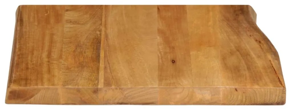 vidaXL Επιφάνεια Τραπεζιού 80x80x2,5 εκ. Live Edge Μασίφ Ξύλο Μάνγκο