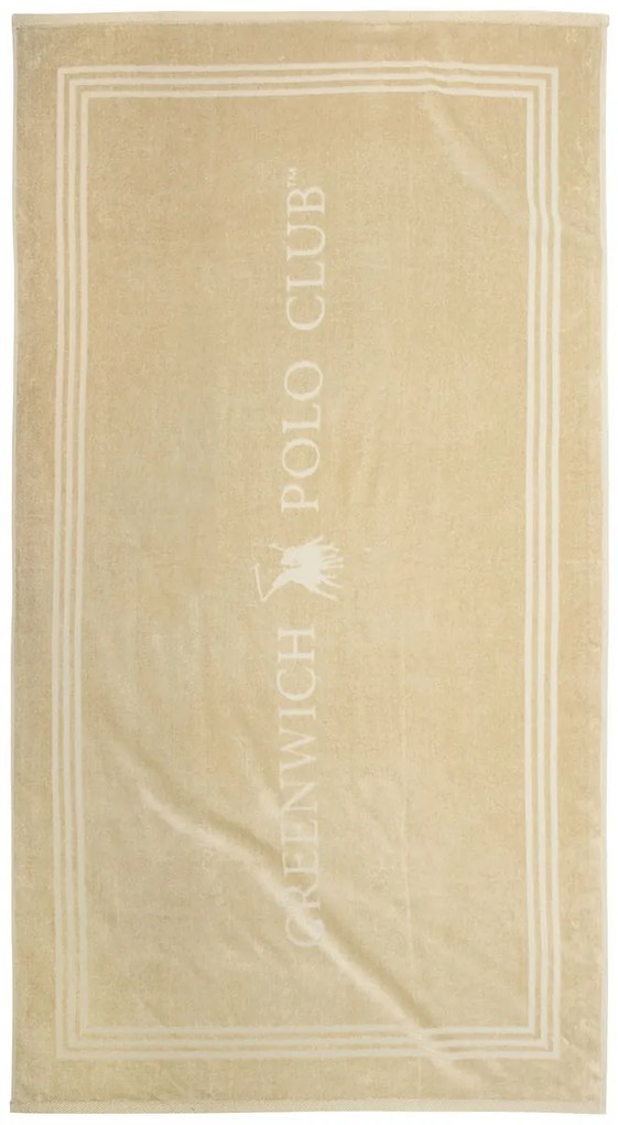 Πετσέτα Θαλάσσης (90x170) Greenwich Polo Club Beach 4062 Ivory