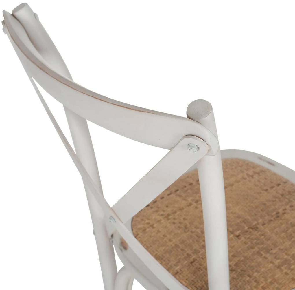 Καρέκλα OWEN Στοιβαζόμενη Ξύλινη Οξιά χρώμα White wash 45x55,5x90εκ. 45x55.5x90 εκ.