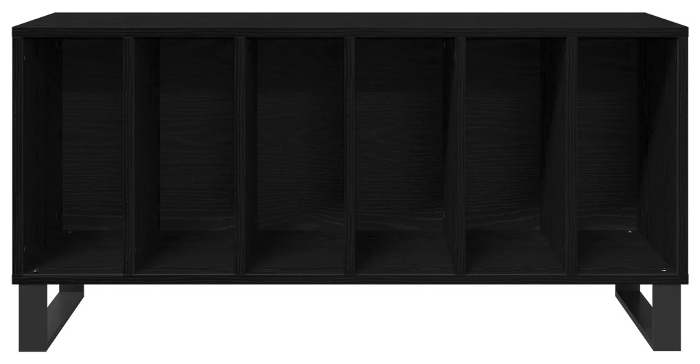 vidaXL Ντουλάπα Δίσκων Μαύρη Δρυς 100x38x48 εκ. Επεξεργασμένο Ξύλο