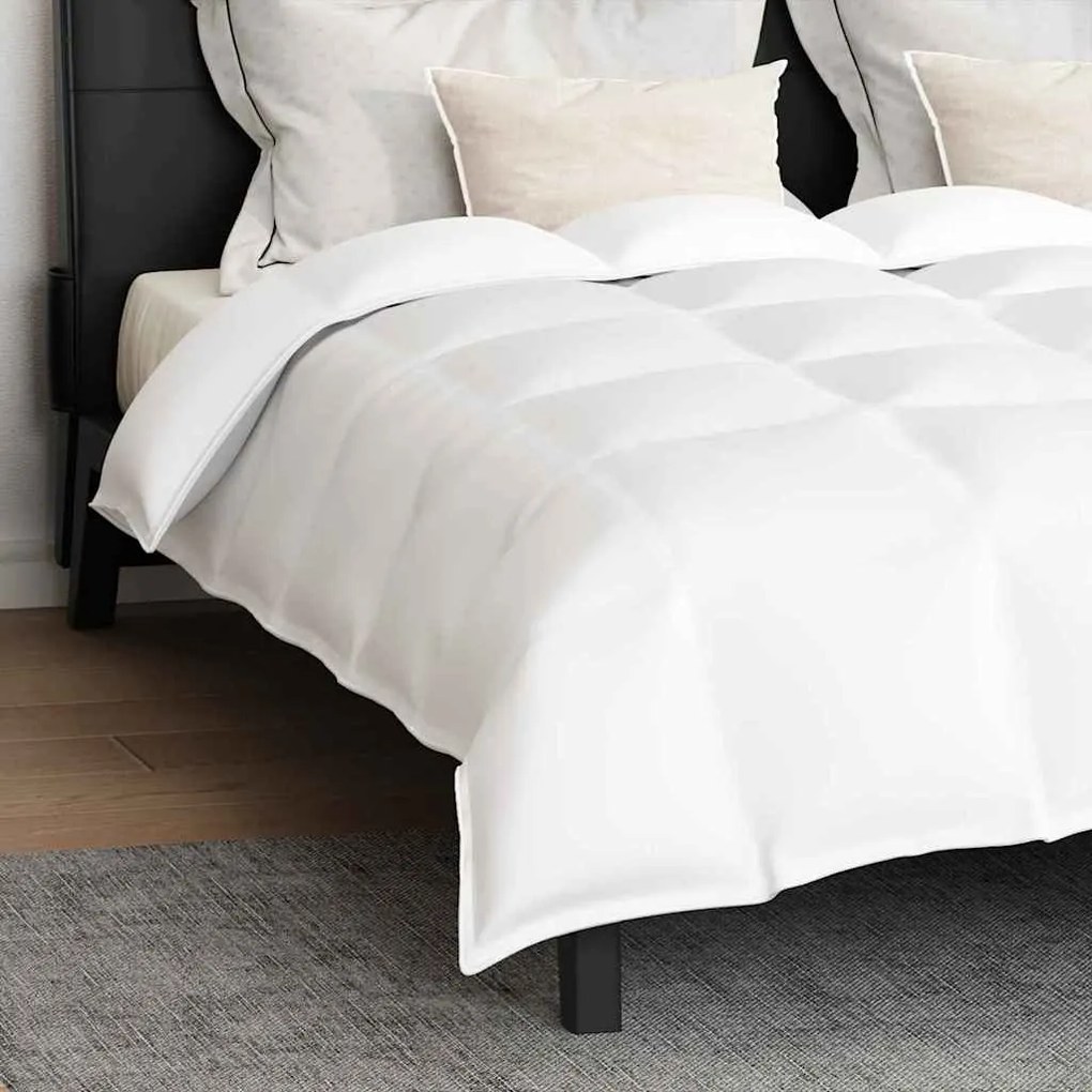 vidaXL Set Παπλώματος Χειμώνα 3 pcs Λευκό 260 x 220 εκ. Μικροΐνες, Βαμβάκι