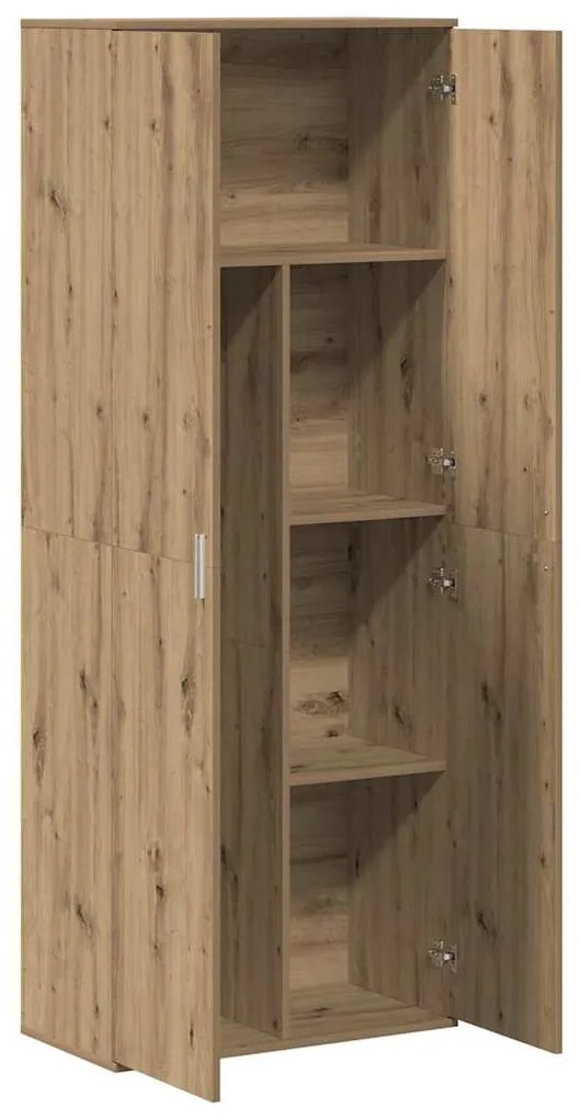 vidaXL Υψηλόμπαρο artisan δρυς 70 x 35 x 180 εκ. Επεξεργασμένο ξύλο