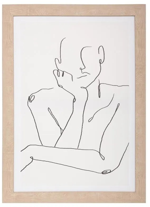 Πίνακας σε καμβά με πλαίσιο Facedy II mdf 50x2x70εκ 50x2x70 εκ.