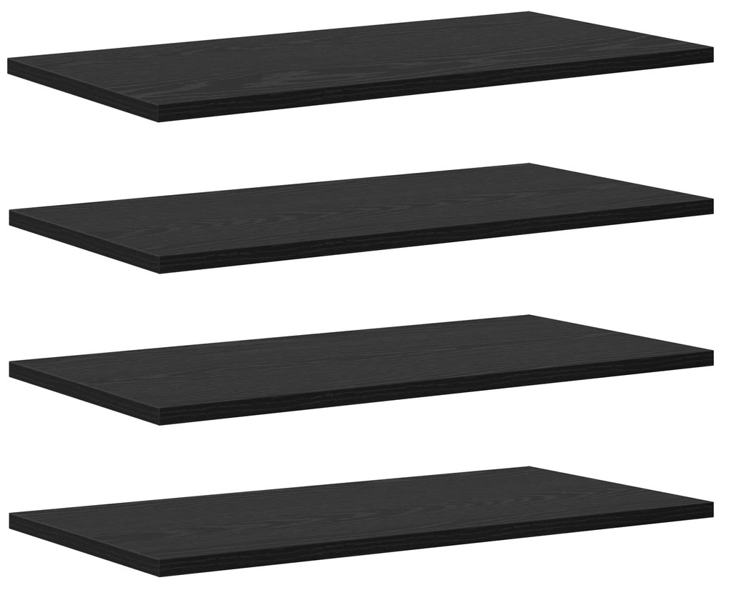 vidaXL Ράφια 4 τεμ Μαύρη Δρυς 60x30x1.5 εκ Φτιαγμένα από Ξύλο