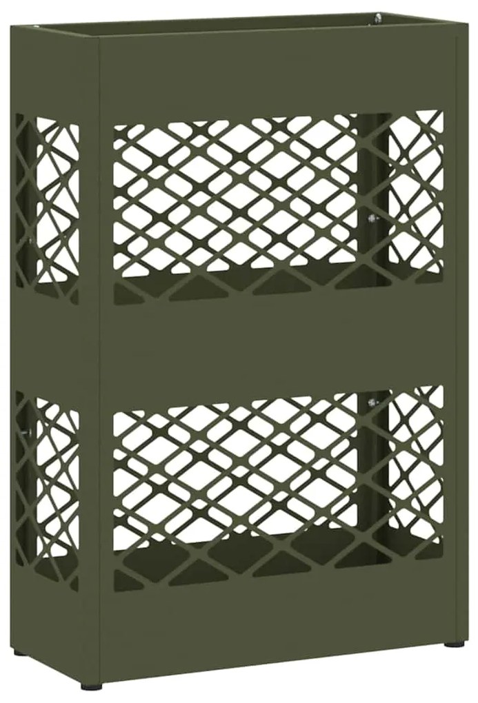 vidaXL Σχέδιο & βάση αποθήκευσης Λαδί 28 x 12 x 41 εκ Ατσάλι