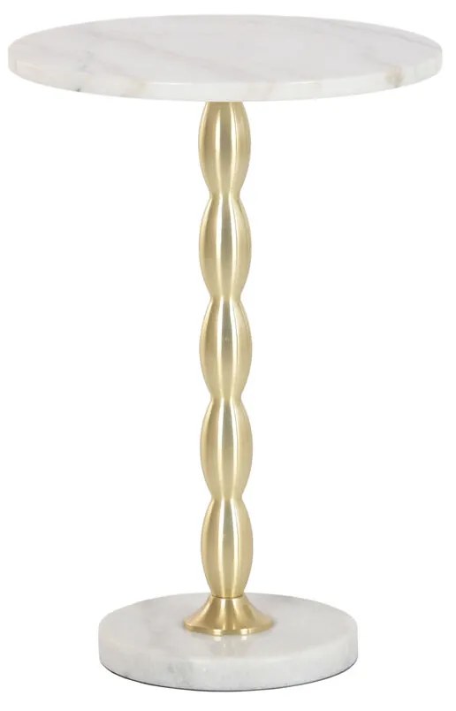 Βοηθητικό Τραπέζι Home ESPRIT Λευκό Χρυσό 41 x 41 x 57 cm