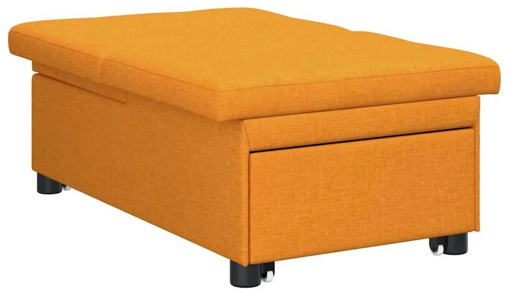 vidaXL Κρεβάτι καναπές Σκούρο κίτρινο 194 x 67 x 37 εκ ύφασμα