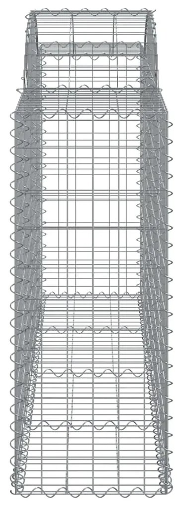 vidaXL Συρματοκιβώτια Τοξωτά 40 τεμ. 200x50x100/120 εκ. Γαλβαν. Ατσάλι