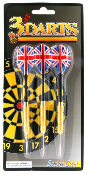 Σετ Βελάκια με Σκληρή Μύτη 3τμχ - Darts Set