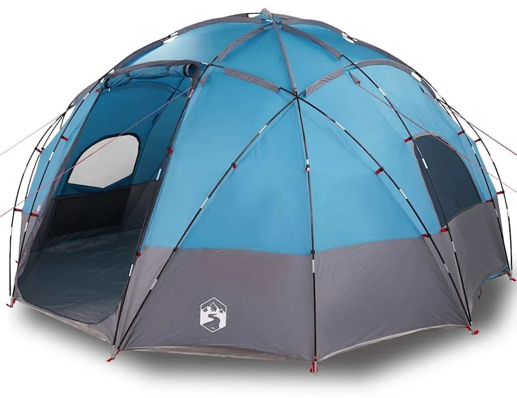 vidaXL Σκηνή Camping με στέγη Μπλε 475 x 475 x 235 εκ. Πολυεστέρας