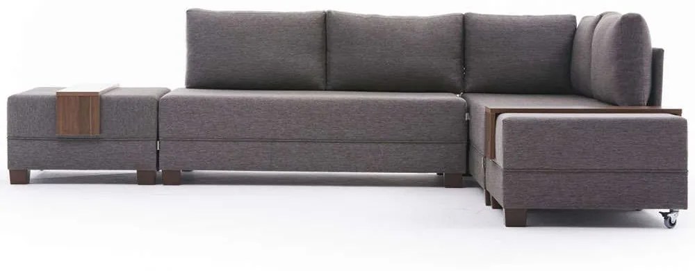 Καναπές - Κρεβάτι Γωνιακός (Δεξιά Γωνία) Fly 825BLC1004 280x210x70cm Light Brown