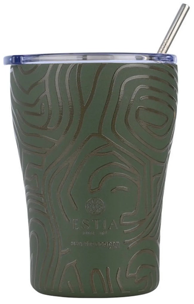 Θερμός Coffee Mug Save The Aegean 350ml Olive Flow Estia 01-31725