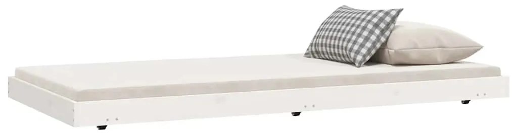vidaXL Σκελετός Κρεβ. Χωρίς Στρώμα Λευκό 90x190 εκ Μασίφ Πεύκο