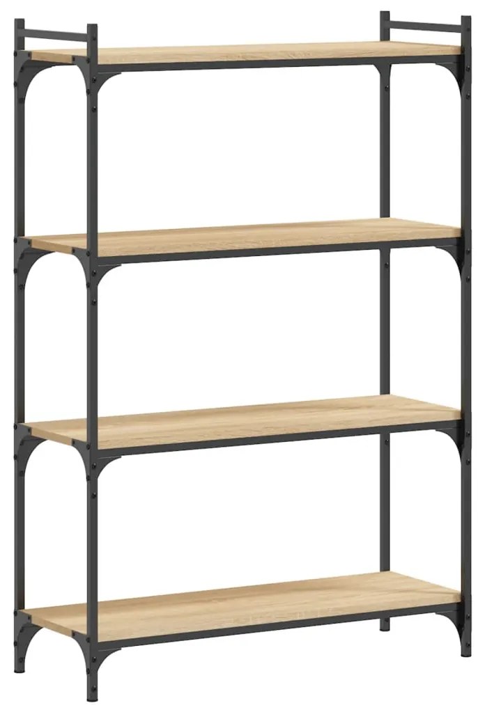 vidaXL Βιβλιοθήκη 4 Επιπέδων Sonoma Δρυς 80x30x120 εκ. Επεξεργ. Ξύλο