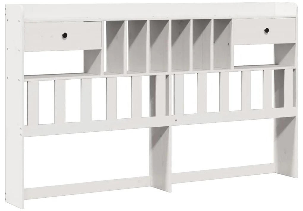 vidaXL Κρεβάτι Βιβλιοθήκη Χωρίς Στρώμα 180x200 εκ Μασίφ Ξύλο Πεύκου