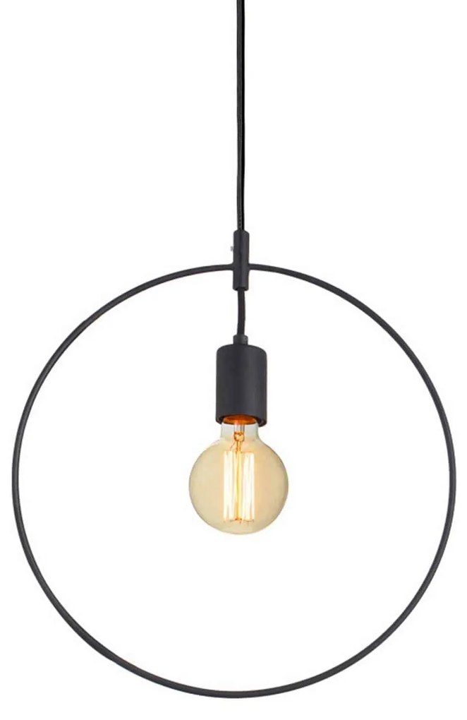 Φωτιστικό Οροφής Vintage V35181BK Black Metal