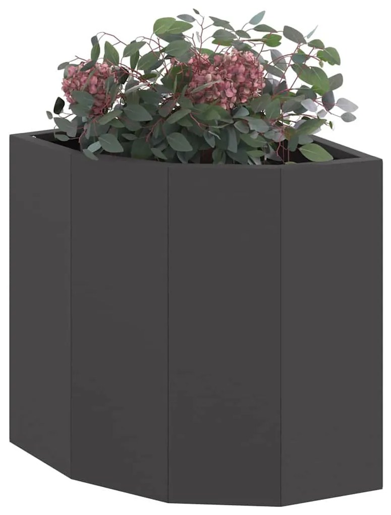 vidaXL Γωνιακό Ροδόδεντρο Μαύρο 30 x 30 x 35 εκ Ατσάλι