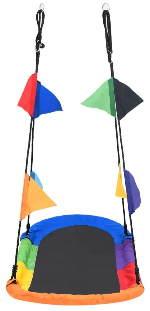 vidaXL Κούνια Φωλιά με Σημαίες 165 x 70 εκ.