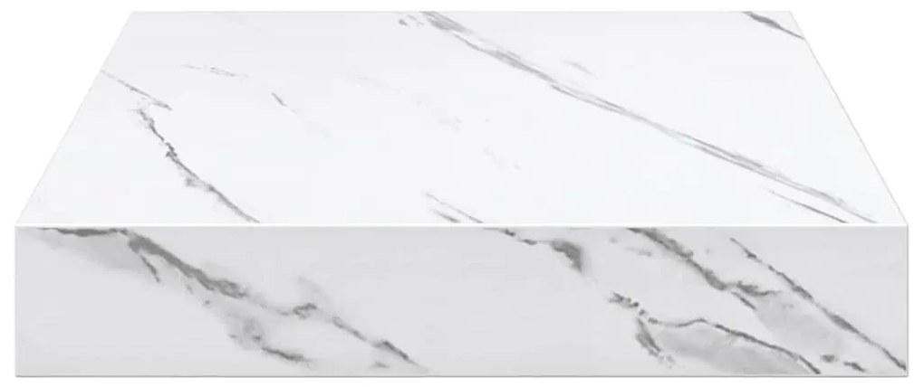 vidaXL Ράφι Τοίχου Επιτοίχιο 4 pcs Λευκό Μάρμαρο 23 x 23,5 x 4 εκ