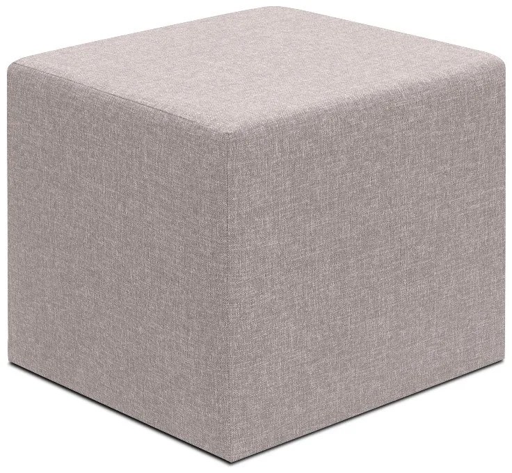 Megapap Σκαμπό Linda Υφασμάτινο Μπεζ 40x40x40εκ.