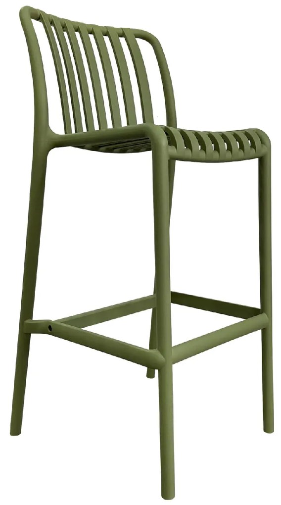 ΣΚΑΜΠΟ BAR ARTELIBRE TAHITI ΠΡΑΣΙΝΟ PP 47X38X102CM