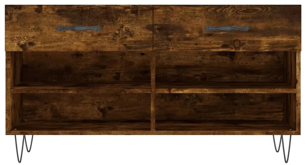 vidaXL Παπουτσοθήκη Καπνιστή Δρυς 102x35x55 εκ. από Επεξεργασμένο Ξύλο