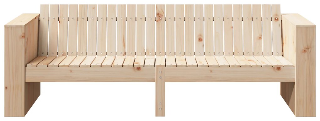 vidaXL Καναπές Κήπου Καφέ 185.5 x 60 x 62 εκ. Μασίφ ξύλο πεύκου
