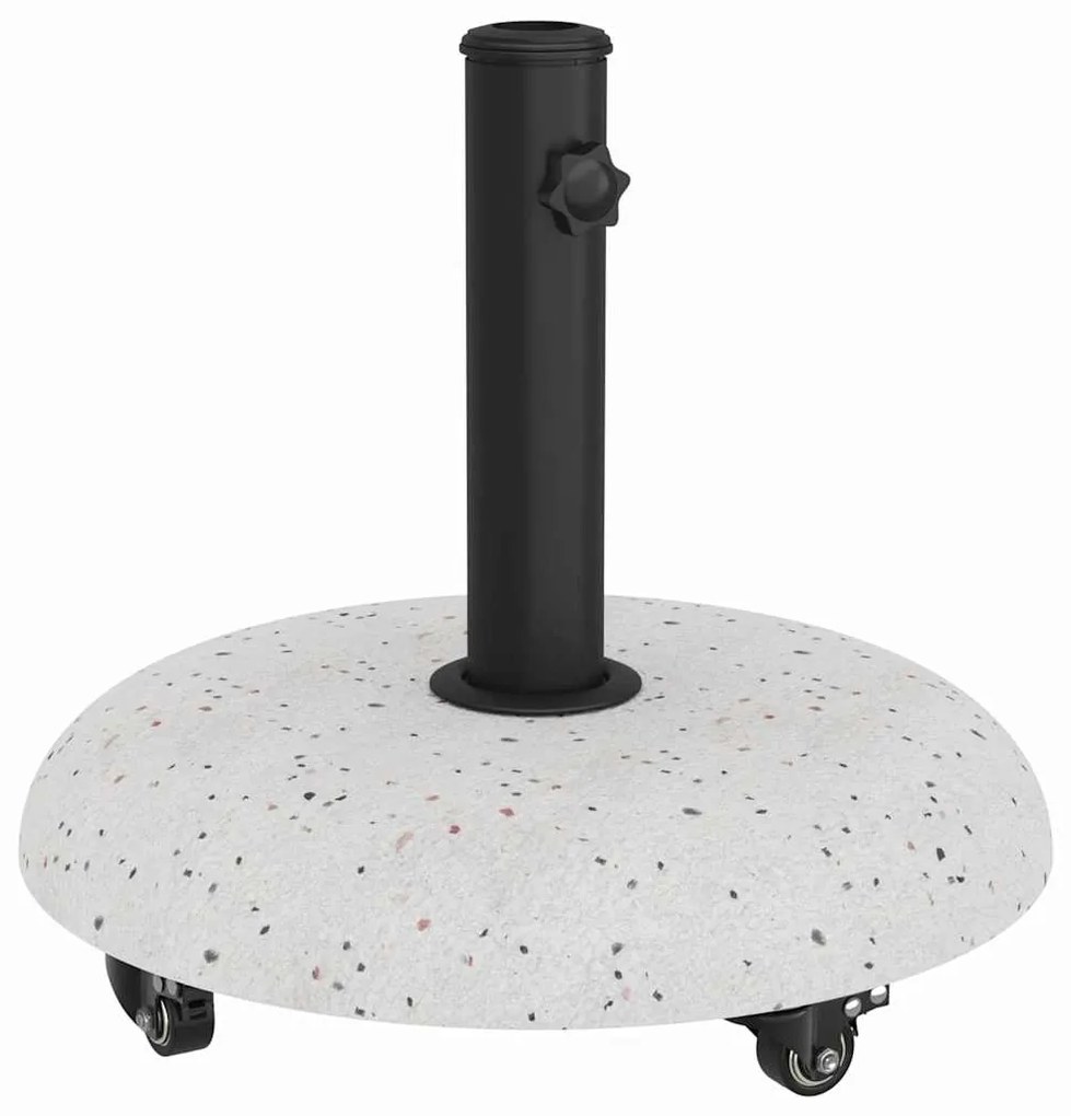 vidaXL Βάση ομπρέλας Λευκό και Μαύρο 45 x 45 x 40 cm