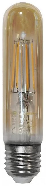 Adeleq Led Λάμπα Cog Σωλήνας L125mm D30mm Μελί Ε27 6W Θερμό 13-2730125600