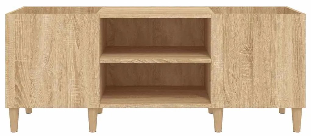 vidaXL Δισκοθήκη Sonoma Δρυς 121 x 38 x 48 εκ. από Επεξεργασμένο Ξύλο