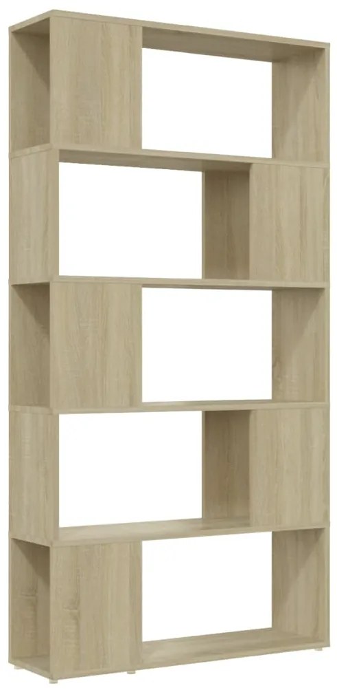 vidaXL Βιβλιοθήκη/Διαχωριστικό Χώρου Sonoma Δρυς 80x24x155 εκ. Μοριοσ.