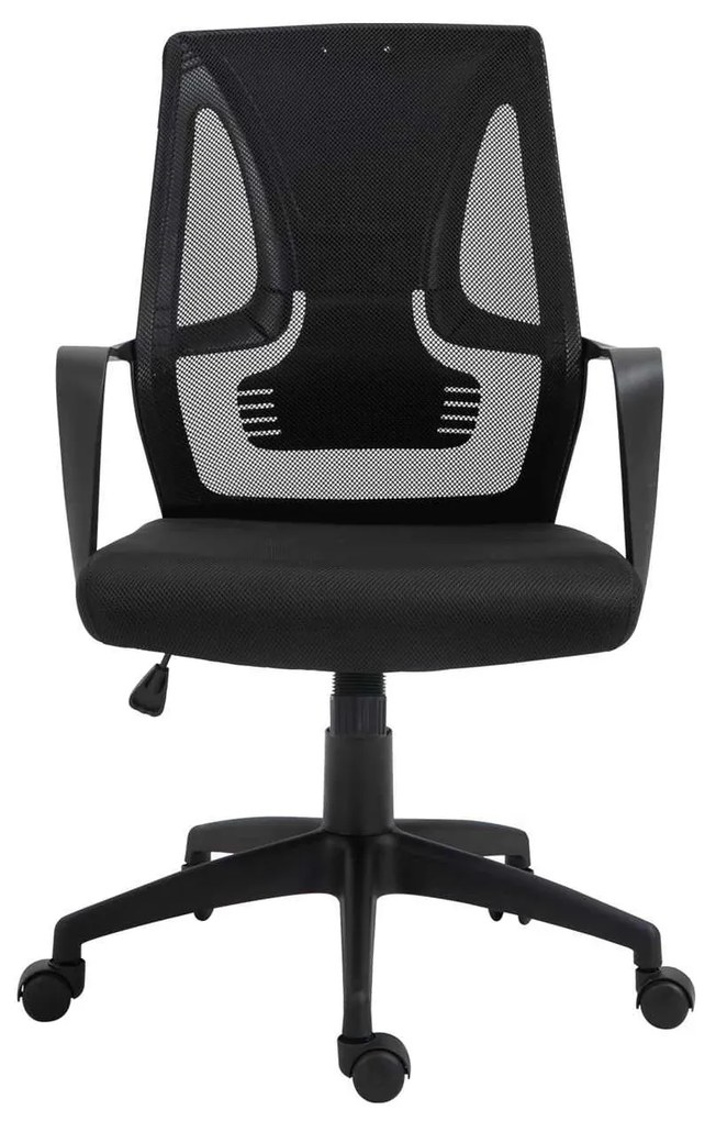 BF2960 Πολυθρόνα Γραφείου Mesh Μαύρο 60x62x99/109cm