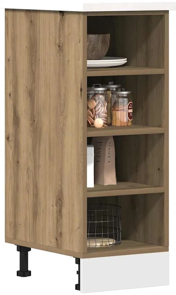 vidaXL Κάτω ντουλάπι Riga Artisan Oak 30x44,5x81,5 cm