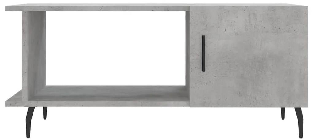 vidaXL Τραπεζάκι Σαλονιού Γκρι Σκυρ. 90x50x40 εκ. Επεξεργασμένο Ξύλο