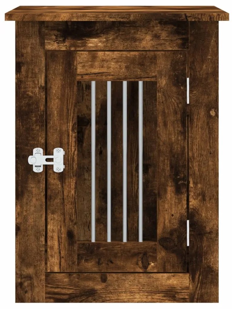 vidaXL Κλουβί Σκύλου Καπνιστή Δρυς 45x62x59 εκ. Επεξεργ. Ξύλο