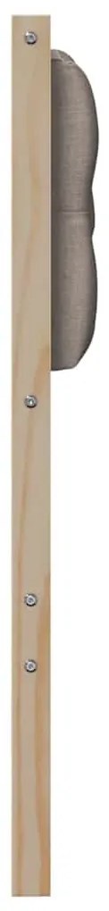vidaXL Κεφαλάρι Άλλο Καφέ και ταμπά 75 cm Μασίφ ξύλο πεύκου