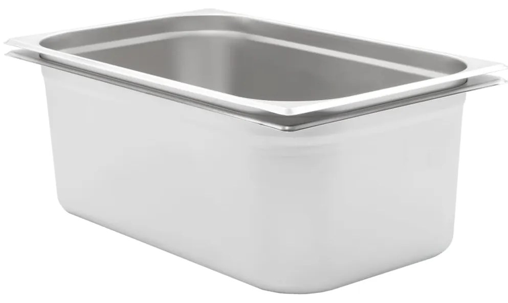 vidaXL Λεκάνες Gastronorm 2 τεμ. GN 1/1 200 χιλ. από Ανοξείδωτο Ατσάλι