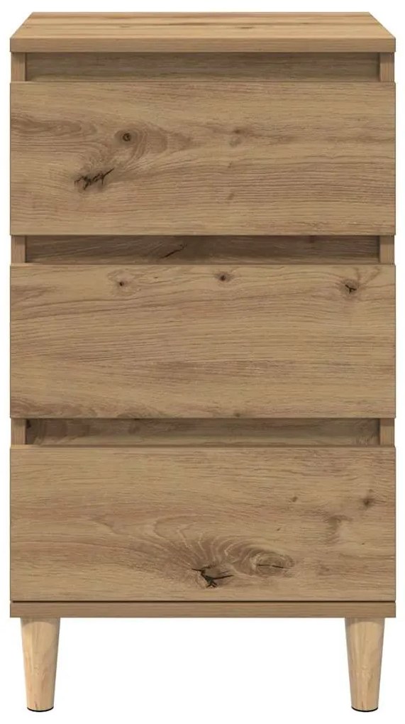 vidaXL Κομοδίνο artisan δρυς 40 x 35 x 70 εκ. Επεξεργασμένο ξύλο