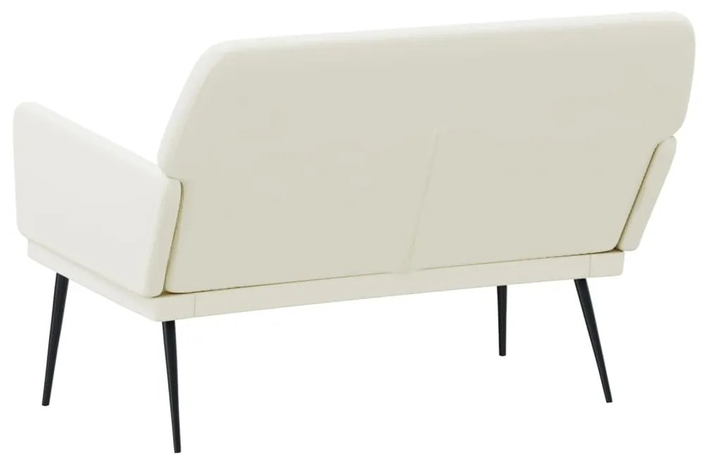 vidaXL Πάγκος Κρεμ 108x79x79 εκ. Βελούδινος