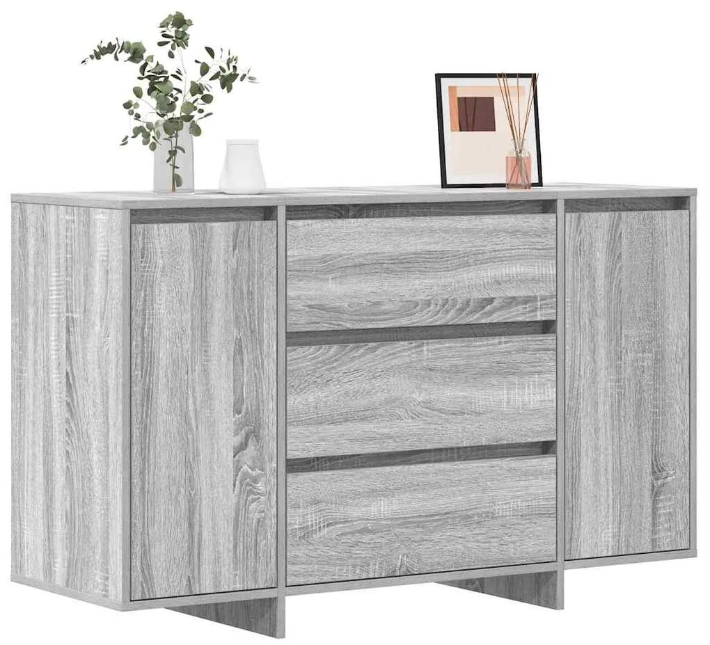 vidaXL Πλαϊνό γραφείο Γκρι sonoma 120 x 41 x 75 εκ. Επεξεργασμένο ξύλο