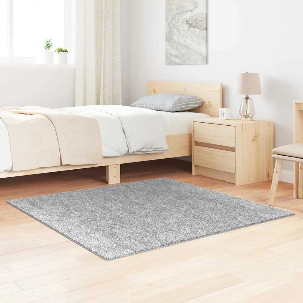 vidaXL Χαλί Γκρι 120 x 120 cm Πολυπροπυλένιο