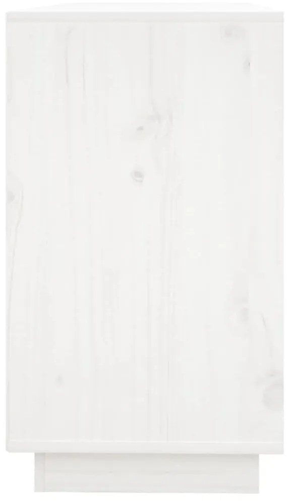 Μπουφές με Συρτάρια Λευκός 111x34x60 εκ. από Μασίφ Ξύλο Πεύκου - Λευκό