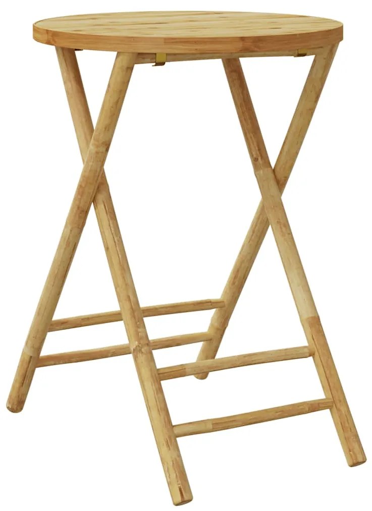 vidaXL Σετ Bistro Πτυσσόμενο 3 τεμ. από Μπαμπού με Μαξιλάρια