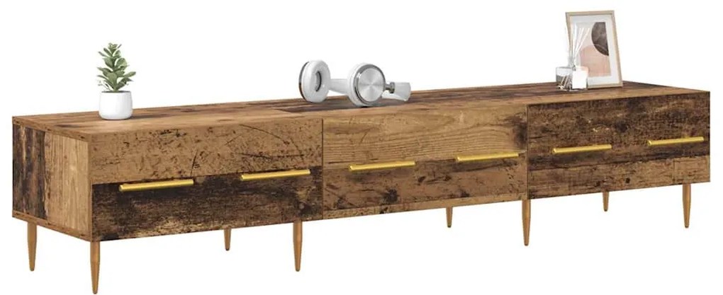 vidaXL Ντουλάπι TV Παλιό Ξύλο 150 x 36 x 30 εκ Επεξεργασμένο ξύλο