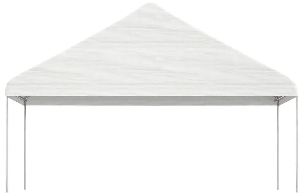 vidaXL Κιόσκι με Τέντα Λευκό 4,46 x 5,88 x 3,75 μ. από Πολυαιθυλένιο