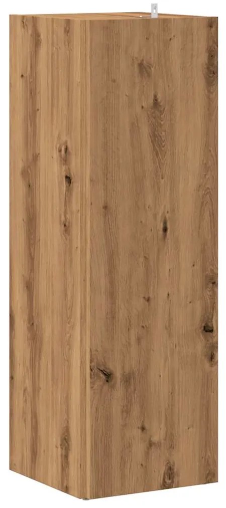 vidaXL Γωνιακό ντουλάπι Artisan Oak 33x33x100 cm Κατασκευασμένο ξύλο