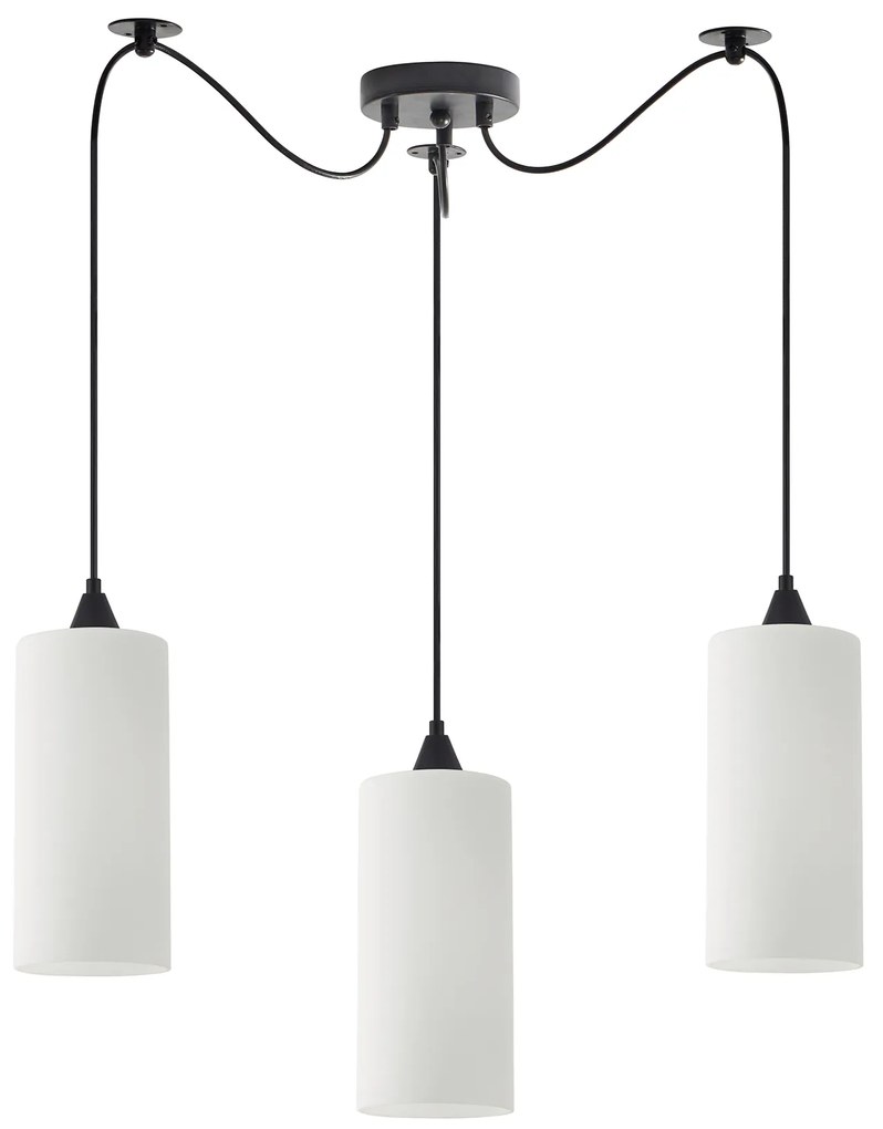 Φωτιστικό Οροφής SE21-BL-4-BL3-GL3 ADEPT TUBE  Pendant White Glass+ - 51W - 100W - 77-9001