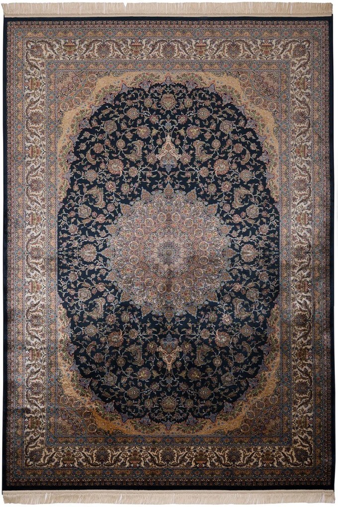 Χαλί Qum 2016C Navy Βιοκαρπέτ 160X230cm
