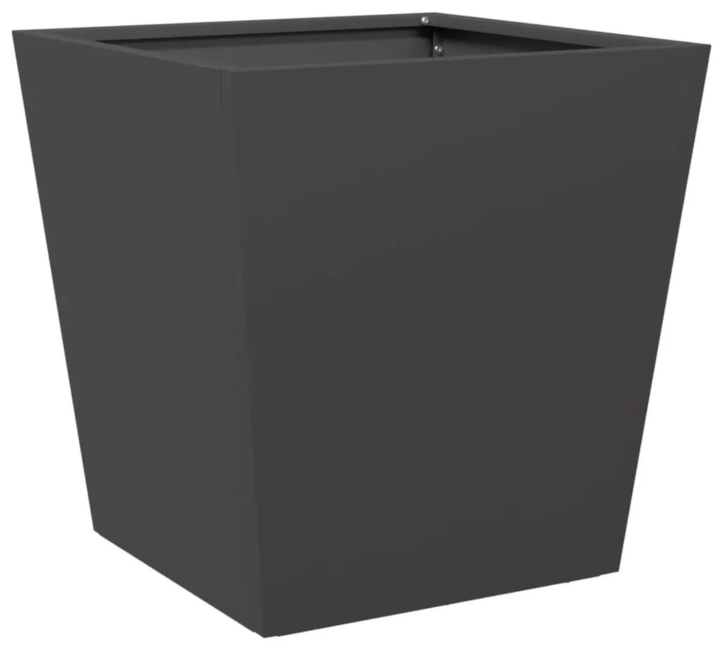 vidaXL Ζαρντινιέρα Μαύρη 40 x 40 x 40 εκ. από Ατσάλι